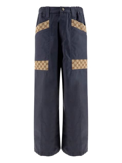 leather gucci pants|Gucci cargo pants.